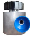 Front view of 3000W Micro Hydroelectric Generator For Home And Outdoors Off Grid Ready 220V Water Turbine, aluminum shell.
