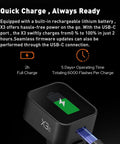 X3 C TTL Wireless Flash Trigger For Canon Cameras With 2 4G Connectivity OLED Touchscreen Built In Battery Quick Charge