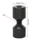 Diameter Alignment Pin With Flange And Two Hole Design, Heavy Duty Stainless Steel Threaded Rod Construction For Precise Positioning