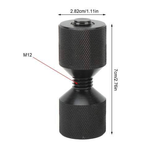 Diameter Alignment Pin With Flange And Two Hole Design, Heavy Duty Stainless Steel Threaded Rod Construction For Precise Positioning