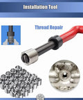 M12x1.0mm Helicoil Thread Repair Kit With Premium Stainless Steel Wire Inserts for restoring damaged internal threads in soft metals