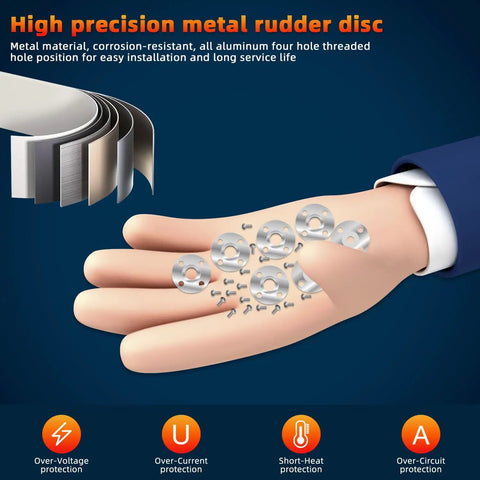 Twenty Piece Aluminum Servo Horn Set 25T Silver Servo Discs For Robot Arm Claw RC Car Helicopter Compatibility With Mg945 Mg995 Mg996 Servos CNC Machined Aluminum Alloy Durable And Precise