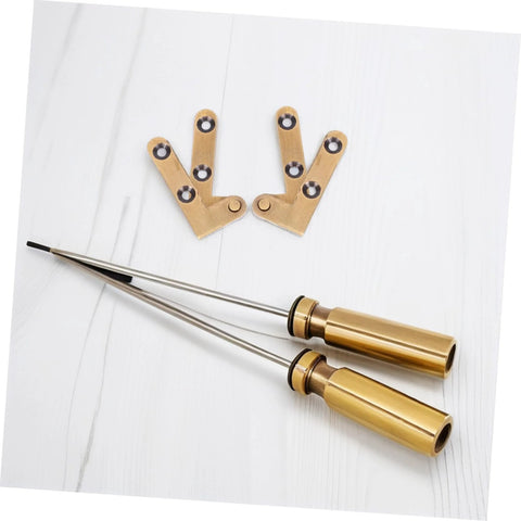 Heavy Duty Brass Pivot Hinge For Wood Doors With Silent Operation And Hidden Bookcase Door Hardware For Invisible Cabinet Hinges In Home And Office 2 Pack Galpada, showing components and tools on white surface