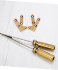 Hidden Door Hinge Set For Secret Bookcases And Concealed Doors, Heavy Duty Pivot Hinge With Bronze Finish, 2 Pack