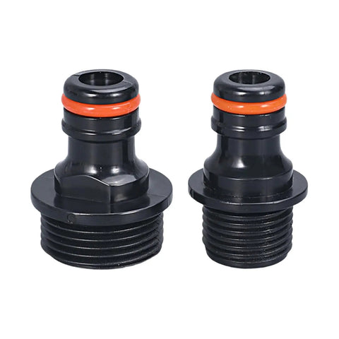 Garden Hose Quick Connect Fittings Pack Of 2 3/4 Inch GHT Male Nipples Adapters For Water Coupling Universal Repair Leak-Proof