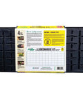 Easy Start All In One Seed Starting Greenhouse Tray Kit With 72 36mm Peat Pellets And Bonus SUPERthrive Sample Plus Plant Markers
