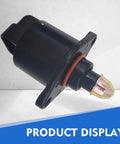 Idle Air Control Valve 1 Pc For King Kong Car, Alloy Plastic Stepper Motor Idle Speed Controller With Sealing Washer, Replacement Part 90380 10526 90325864 For Smooth Idle And Easy Startup, black body close-up on white background.