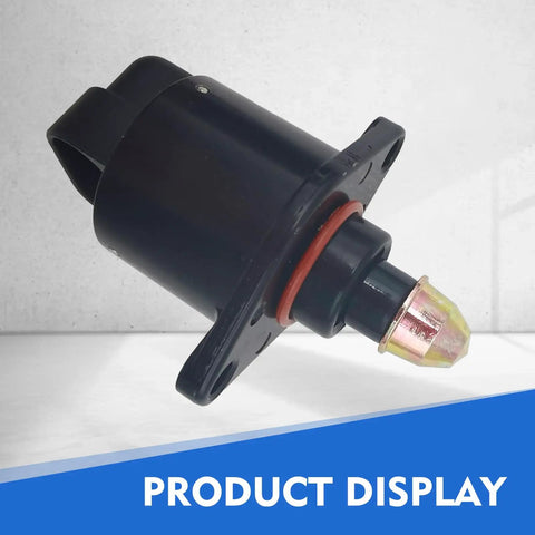 Idle Air Control Valve 1 Pc For King Kong Car, Alloy Plastic Stepper Motor Idle Speed Controller With Sealing Washer, Replacement Part 90380 10526 90325864 For Smooth Idle And Easy Startup, black body close-up on white background.