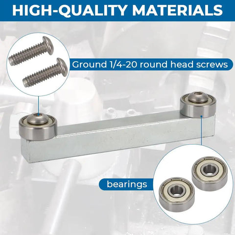 Centering Tool For Small Stock On Lathe With Bump Roller And Truing Action, screws and bearings detail