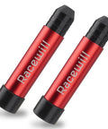 2 Pack Trail-Ready Boat Transom Saver Wedge Motor Support for Outboard Engines with red aluminum and rubber design