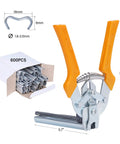 Hog Ring Pliers Kit Type M With 3000 M Clips For Fencing And Animal Cages Easy One Hand Operation Quick Nail And Clip Tool Set