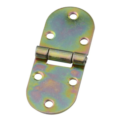 Two Pack Metal Flush Hinges 180 Degree Cabinet Hinges For Doors Semicircular Decorative Hardware Includes Screws 72 By 28 Mm