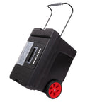 Rolling Tool Box With Wheels Lockable Latch Heavy Duty Plastic 15.2 Inch Includes Removable Organizer And Tray Extra Large Rubber Wheels For All Terrain On The Go Tool And Parts Storage