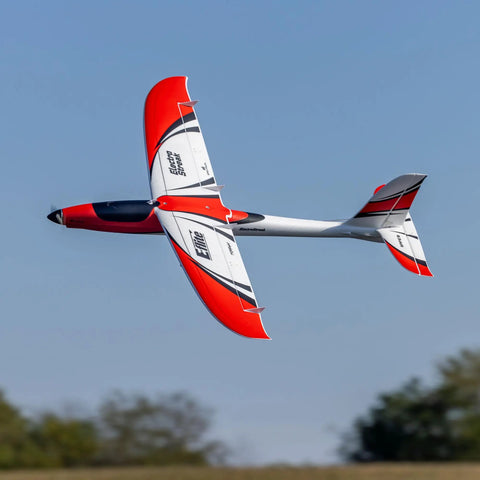 ElectroStreak 1.1m RC Airplane BNF Basic Ready To Fly, Crazy Fast Sport Model With 3S And 4S Power flying in clear blue sky
