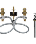 Rough In Water Valve With Drain Assembly For Widespread Bathroom Faucets Half Inch IPS MPact Compatible Faucet Valve System