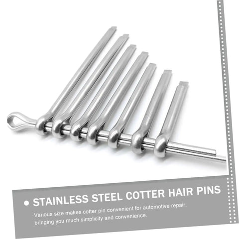 304 Stainless Steel Roll Pin Set 220 Piece Cotter Pin Assortment Kit For Cars Trucks And Small Engines Lower Parts Hardware DIY Friendly Ride Ready Easy Install Durable Automotive Hairpins And Springs, silver cotter pins