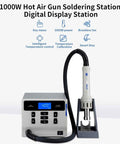 1000W Digital Display Hot Air Rework Station With Beefy Anti Static Control Auto Sleep And Quick Access Keys for PCB repairs