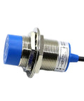 Go-To Proximity Sensor FR30-15DC With Cable For Motion Detection And Photoelectric Sensing Industrial Automation Ready Rugged Build Easy Install High Reliability Ideal For Conveyor Systems And Safety Interlocks, threaded blue metal cylinder