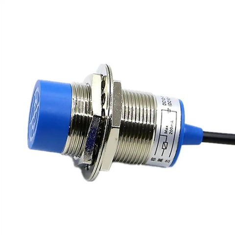 Go-To Proximity Sensor FR30-15DC With Cable For Motion Detection And Photoelectric Sensing Industrial Automation Ready Rugged Build Easy Install High Reliability Ideal For Conveyor Systems And Safety Interlocks, threaded blue metal cylinder