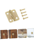 Miniature Jewelry Box Hinges With Screws For Handmade Crafts Iron 40 Piece Set Ideal For Cabinets And Chests DIY Projects 270 Degree Rotation