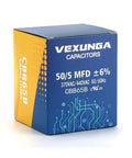 Product packaging for Dual Run Start Capacitor Fifty Plus Five Microfarad 370 440 Volt CBB65 For Air Conditioners