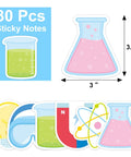 30 Pack Science Sticky Notes Set With 600 Sheets And 6 Unique Lab Notepads Designs Featuring Magnets Light Bulbs And Chromosomes