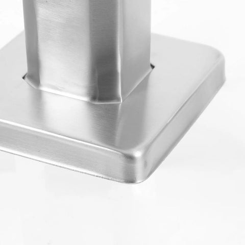 Close-up of Adjustable Glass Clamp Bracket For Stainless Steel Shelf Holder Railing No Fuss Easy Install Rust Resistant Silver Finish