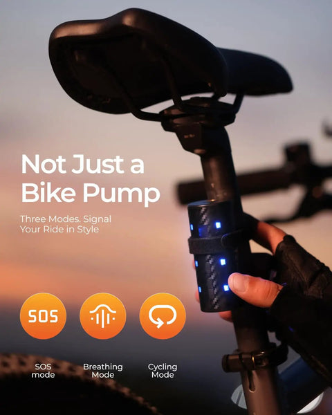 Jet Mini Bike Pump 20 Second Fast Inflate Electric Bicycle Pump With Gauge 130 PSI Portable Tire Inflator For Road Bikes Motorcycles And Sports Balls Presta And Schrader Compatible On The Go