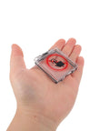 Hand holding Clear Power Button Guard For PCs And Home Appliances No Brainer Dustproof Switch Protector