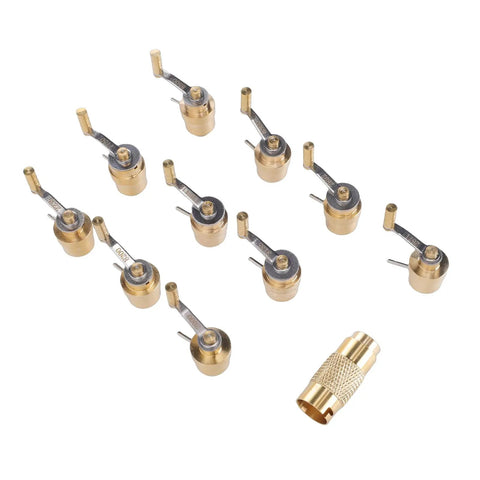 Brass Watch Winder Tool Set For 7750 2892 2836 Movements DIY Horology Gear With Precise Tension Control 10 cranks and handle