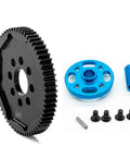Rc Car Metal Spur Gear 64T For Tamiya TT02 High Speed Gear Set TAM54500 Replacement Part Black Hardened Steel Upgrade Gear