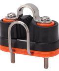Fast Entry Cam Cleat For Sailboats And Kayaks, Heavy Duty Marine Boat Hardware, Fits 3 To 12mm Rope, black and orange cleat