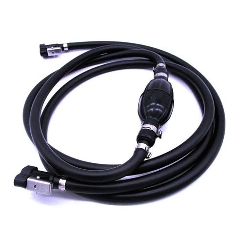 Gas Line Kit For Outboard Fuel Line With Hose And Primer Bulb, Eight Foot Long, Five Sixteenth Inch Inner Diameter, Eight Millimeter