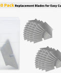 80 Pack Box Cutter Blades Replacement For Easy Cut 1000 And Easy Cut Series Safety Cutters High Compatibility Heavy Duty Blades For Quick Swaps And Long Lasting Sharpness In Workshops And Warehouses, 80 blades in case