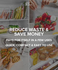 Reusable Vacuum Sealer Bags For Food 30 Pack Small 8x10 Inches BPA Free Odor Resistant Leak Proof Freezer Microwave Safe Storage