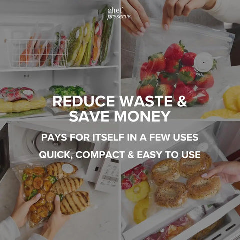 Reusable Vacuum Sealer Bags For Food 30 Pack Small 8x10 Inches BPA Free Odor Resistant Leak Proof Freezer Microwave Safe Storage
