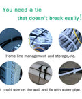 8 Inch White Zip Ties 1000 Pack Heavy Duty Nylon Cable Ties Self Locking UV Resistant 40 Lbs used in home storage