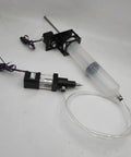 Solid Ceramic Clay Extruder Kit for Ender and CR10 3D Printers with clear feeder and syringe for paste printing.