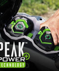 Power Plus Battery Powered Electric Mini Bike With Quiet Hub Motor Top Speed Up To 28 MPH Up To 20 Miles Per Charge 7.5Ah ARC Lithium Batteries Sold Separately Eco Normal Sport Modes With Reverse Parental Controls Battery And Charger Not Included. Dual battery compartment