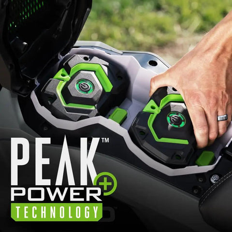 Power Plus Battery Powered Electric Mini Bike With Quiet Hub Motor Top Speed Up To 28 MPH Up To 20 Miles Per Charge 7.5Ah ARC Lithium Batteries Sold Separately Eco Normal Sport Modes With Reverse Parental Controls Battery And Charger Not Included. Dual battery compartment