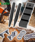 Pocket Chainsaw Repair Kit With 3 Piece Breaker Set And 10 Pro Grade 0.325 Inch Chain Joiners Link Repair Presets Straps