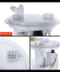 Electric Fuel Pump Assembly Compatible With Subaru Forester 2009 Through 2010 Ej255 Naturally Aspirated Engine Replacement top view and connector details.