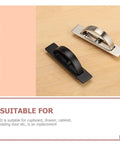 Zinc Alloy Cabinet Door Pull Handle With Rotatable Hidden Ring For Wardrobe And Drawers Brushed Finish Display