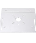 Premium Router Lift Kit With Table Plate Insert Universal Fit For 64 To 66 Mm Motors aluminum plate with adjustment holes.