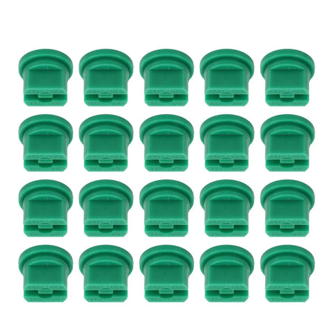 Flat Fan Sprayer Nozzle Set Of 20 High Pressure Plastic Sprayers For Farmers And Gardeners Flat Fan Spray Tips shown in rows