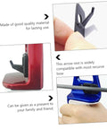 Close-up of 8 Pack Self Adhesive Drop Arrow Rest For Recurve Bow Right Hand Replacement Parts with flexible support details.