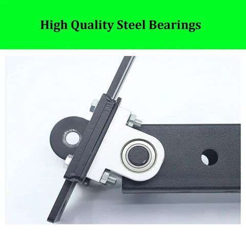 Close-up of steel bearings on Seated Leg Extension And Curl Machine For Home Gym With Plate Loaded System Adjustable, Durable Frame