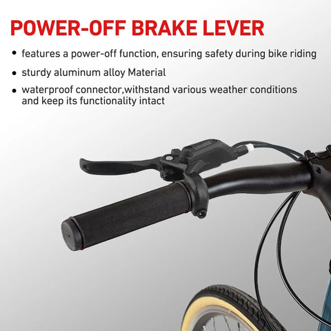 Left And Right Electronic Brake Lever Set For Most Electric Bicycles With Power Off Function GT03 Oil Powered Ebike Handle