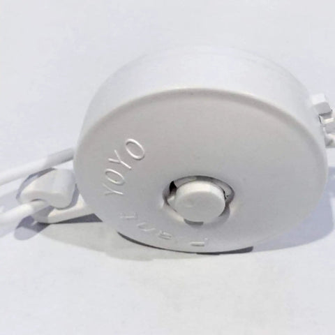 Close-up of the tension mechanism in 10 Piece Plant Hanger Set With Transparent Rope Adjustable Auto Tension Grow Supports For Tomatoes.