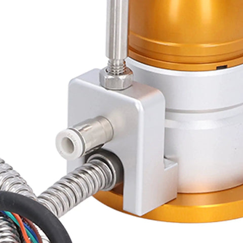 Close-up of CNC Z Axis Tool Setter Gauge for Router Engraving Machine with 24V DC Normally Closed Sensor, pro-grade aluminum.